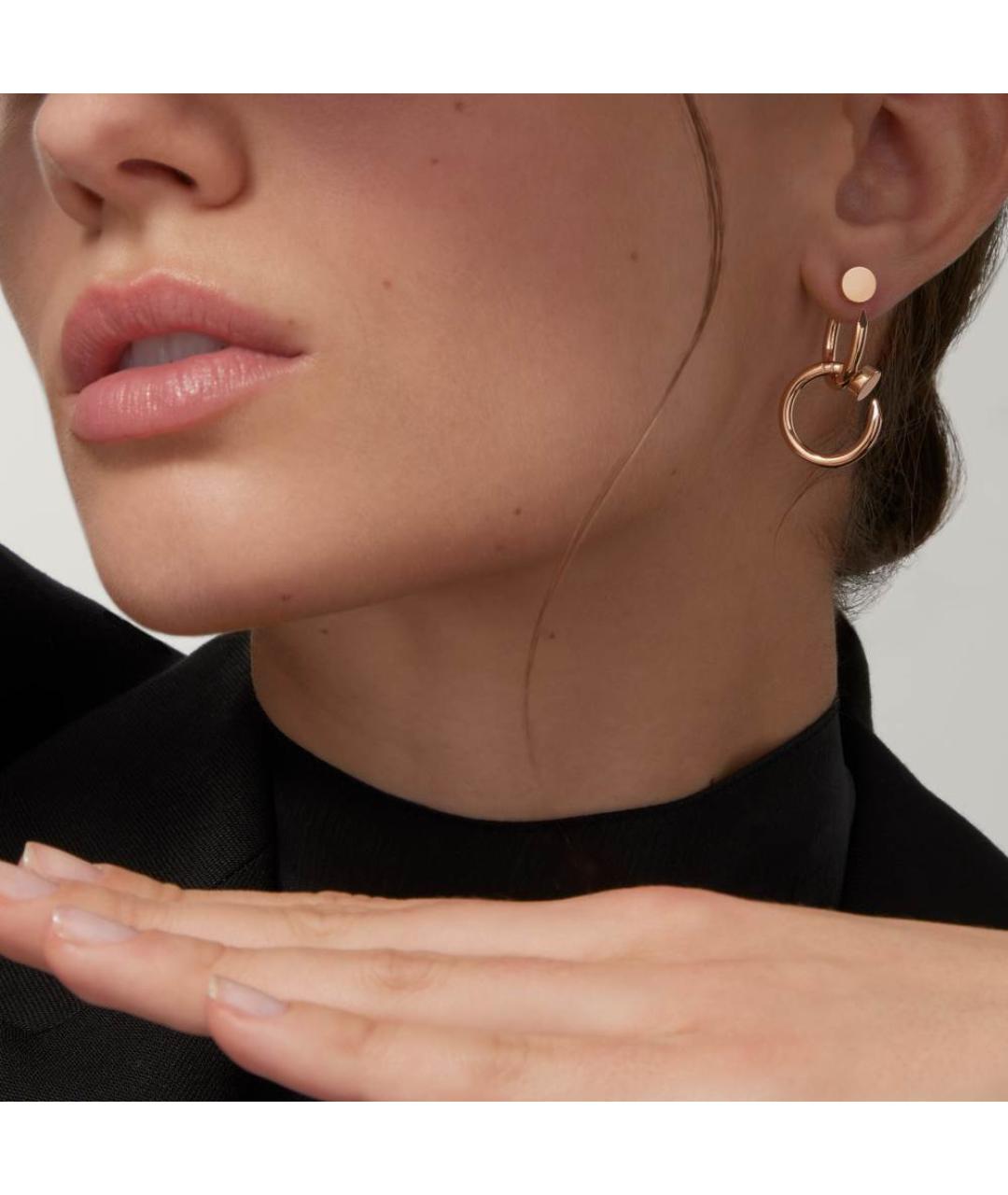 CARTIER Золотые серьги из розового золота, фото 2