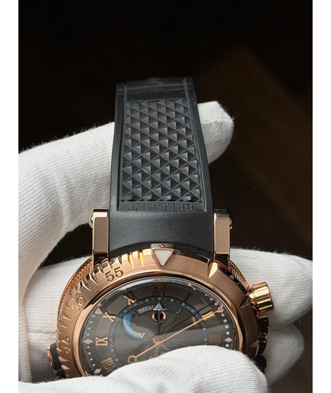 Breguet Коричневые часы из розового золота, фото 7