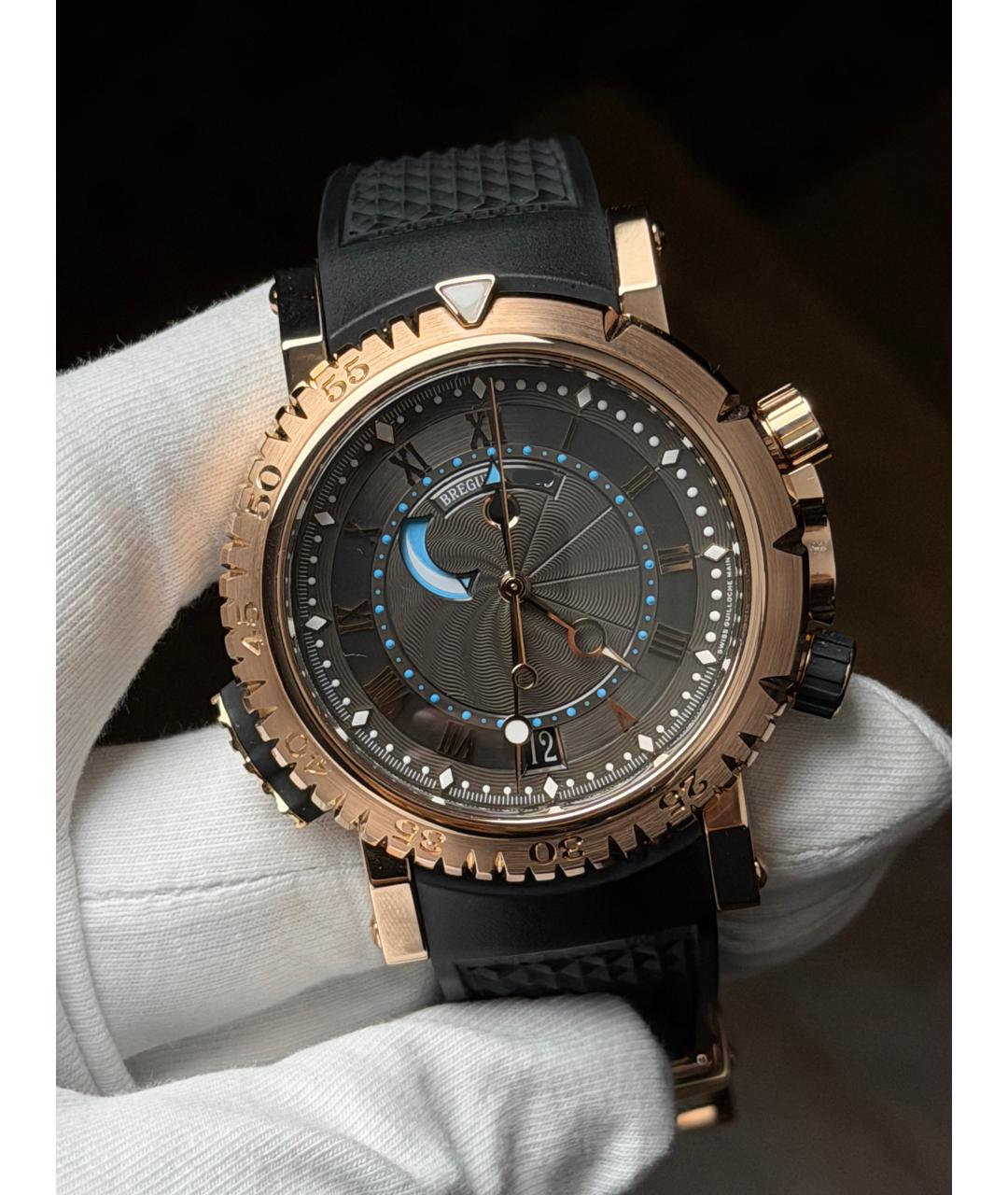 Breguet Коричневые часы из розового золота, фото 2