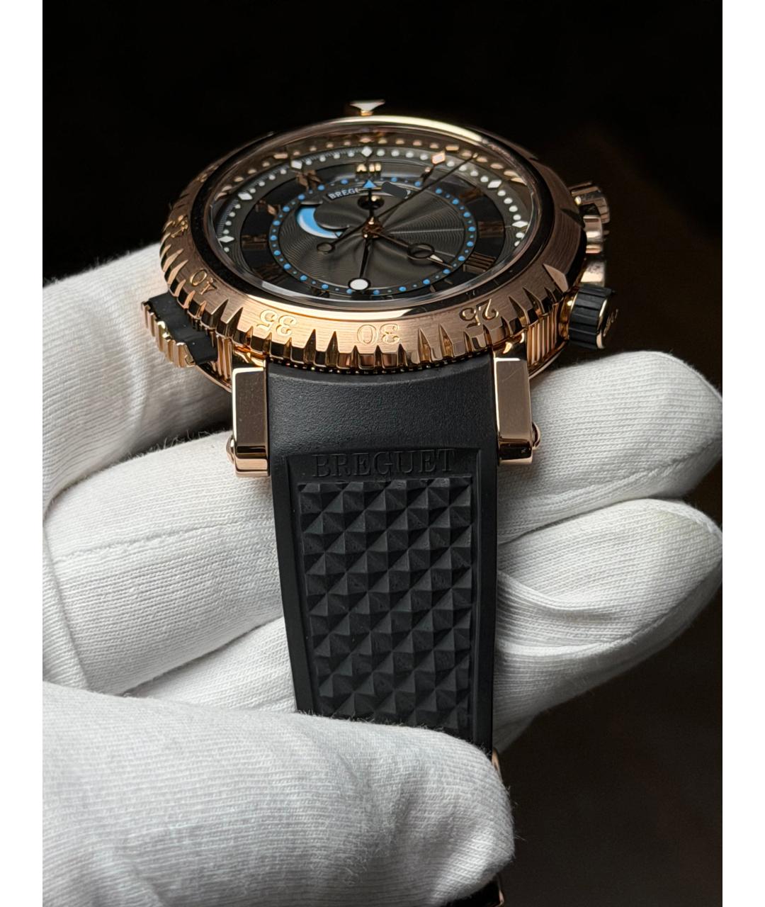 Breguet Коричневые часы из розового золота, фото 5