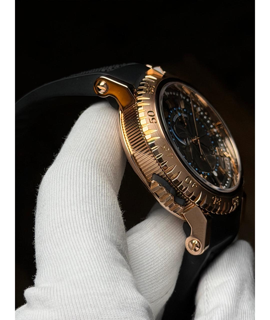 Breguet Коричневые часы из розового золота, фото 6