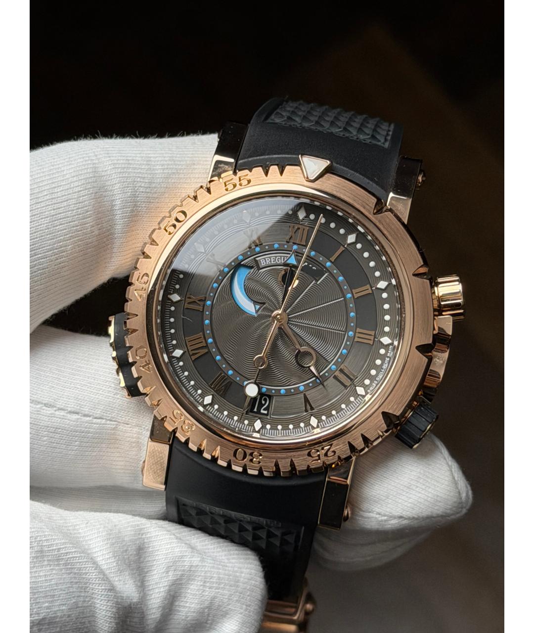 Breguet Коричневые часы из розового золота, фото 3