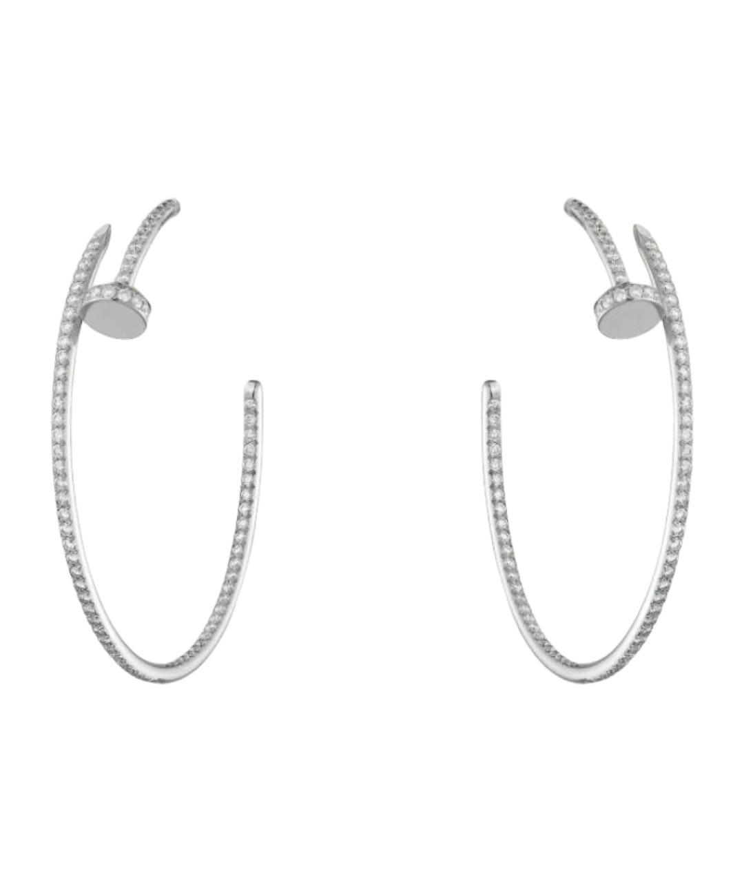 CARTIER Серебряные серьги из белого золота, фото 1