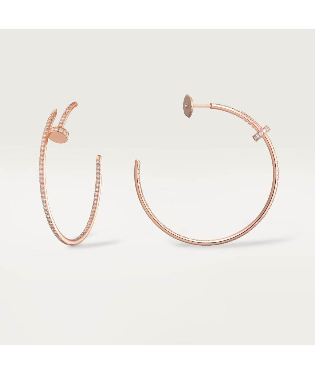 CARTIER Золотые серьги из розового золота, фото 3