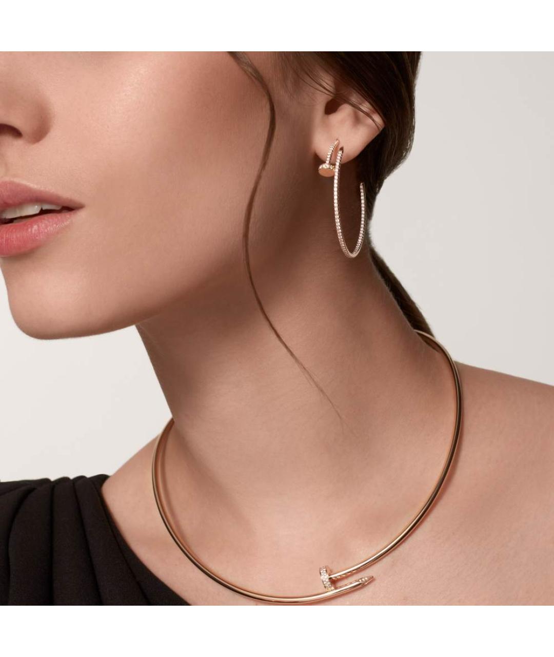 CARTIER Золотые серьги из розового золота, фото 2
