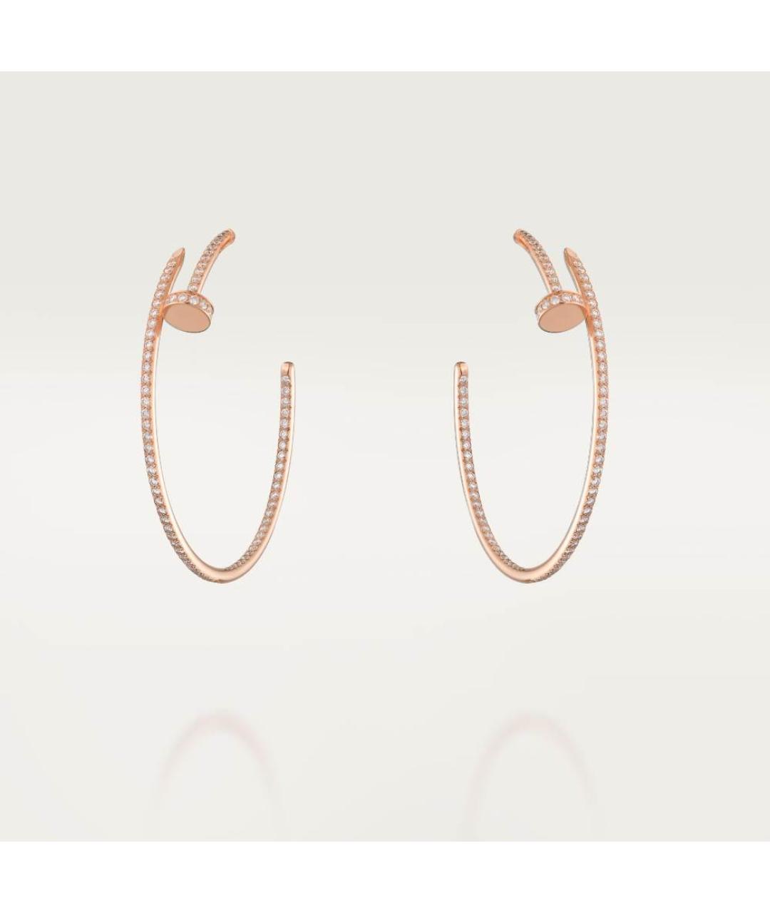 CARTIER Золотые серьги из розового золота, фото 4