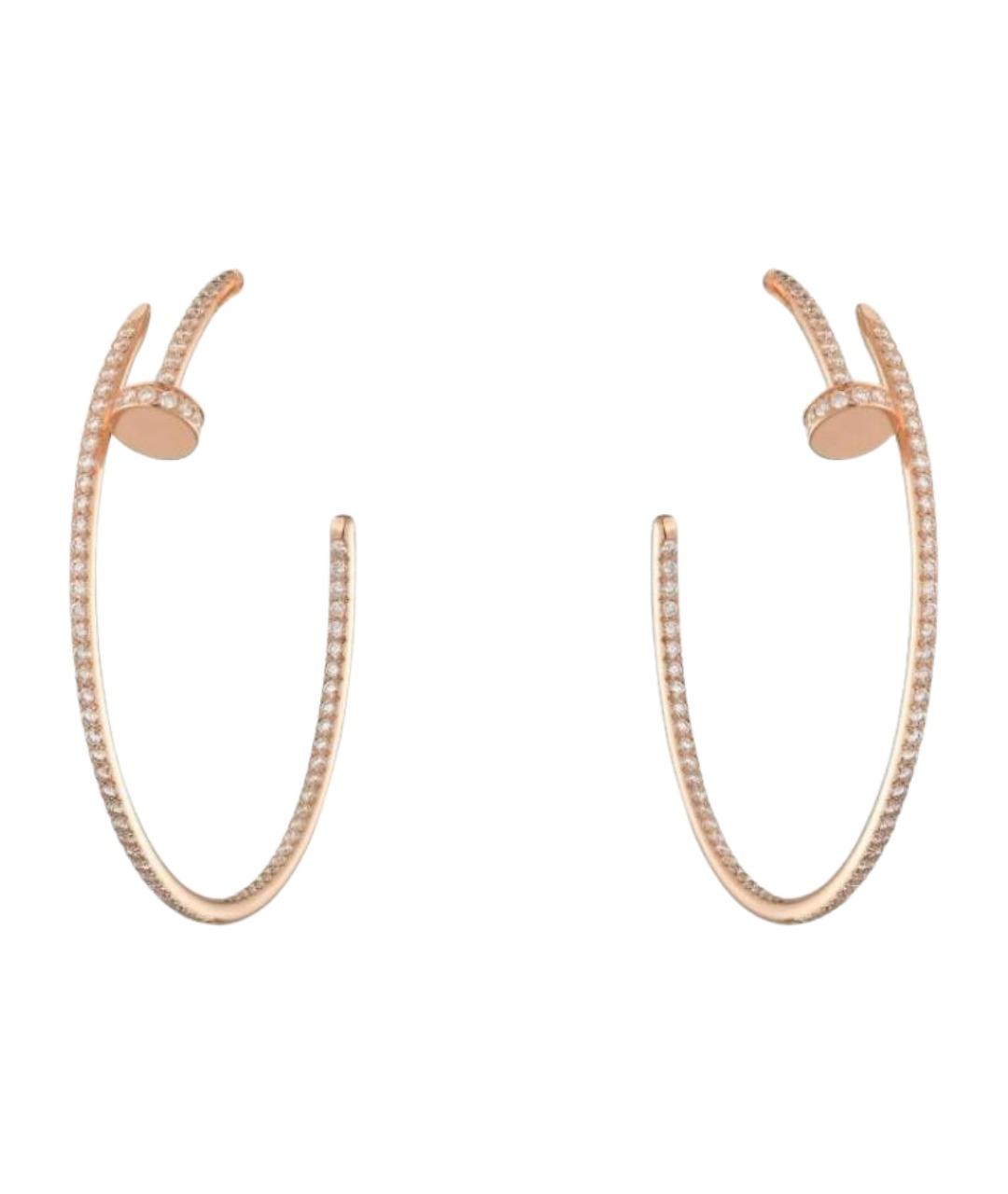 CARTIER Золотые серьги из розового золота, фото 1
