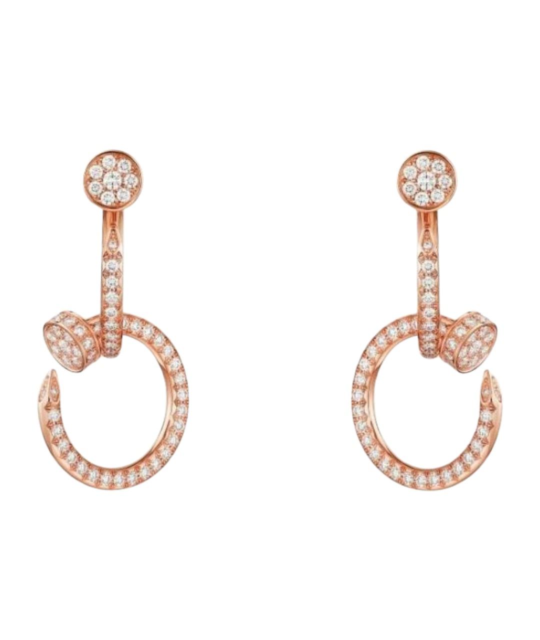 CARTIER Золотые серьги из розового золота, фото 1