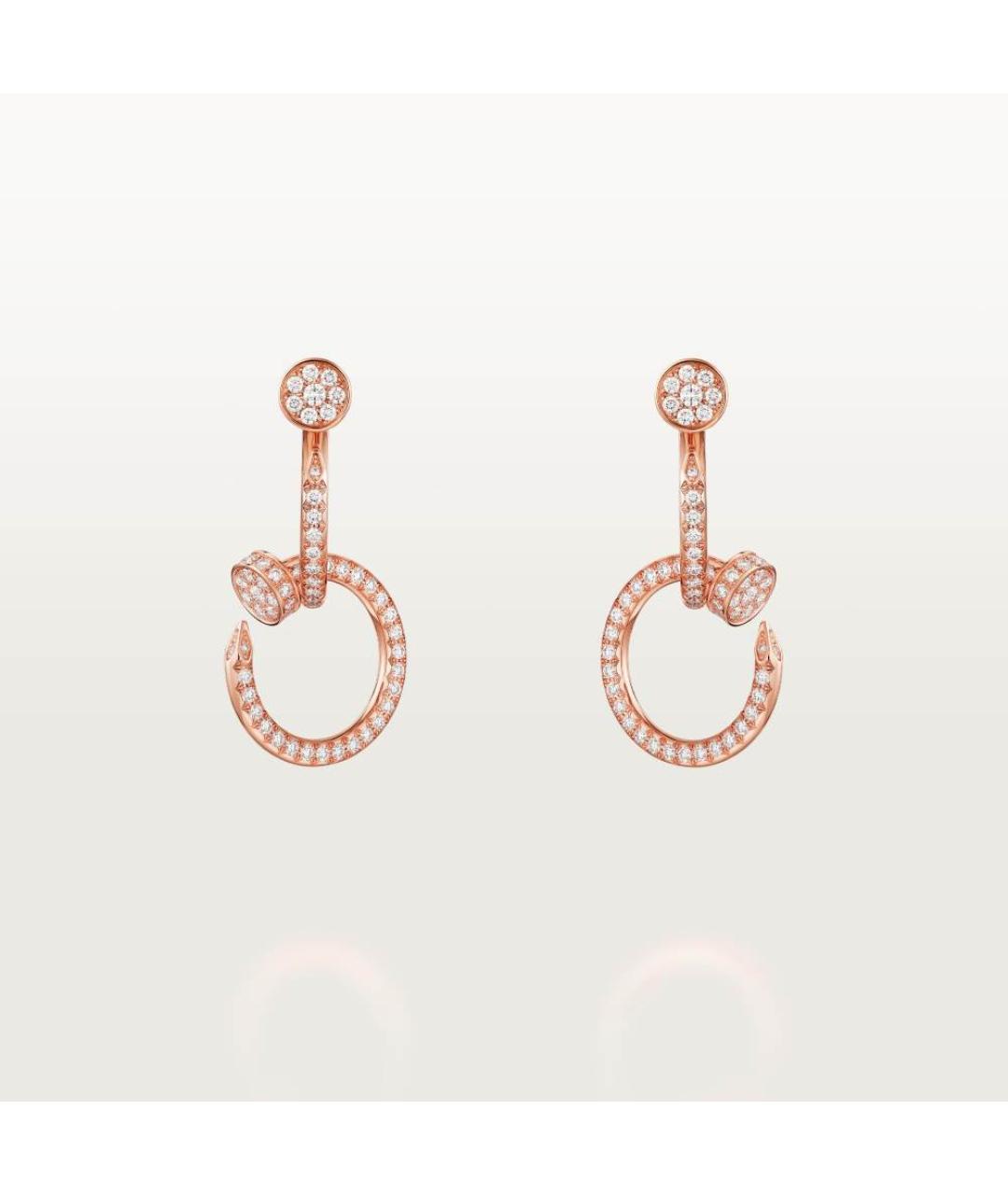 CARTIER Золотые серьги из розового золота, фото 4