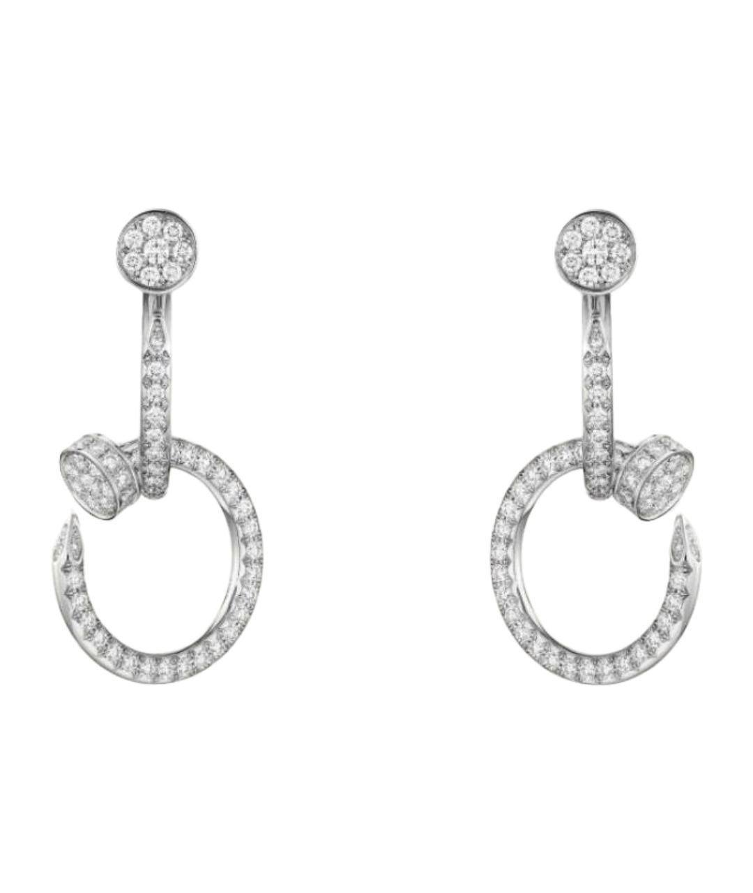 CARTIER Серебряные серьги из белого золота, фото 1