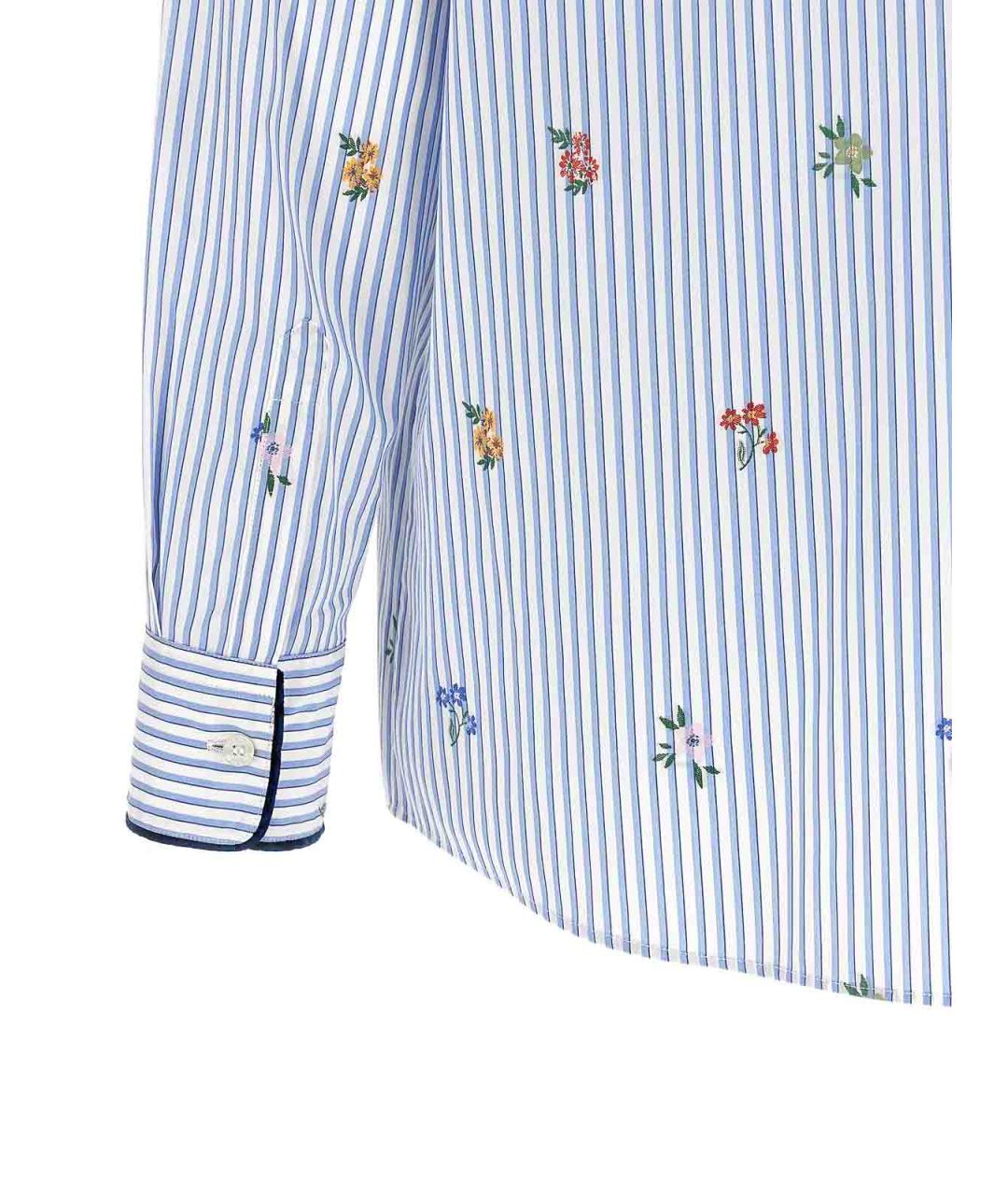 ETRO Голубая хлопковая рубашка, фото 4