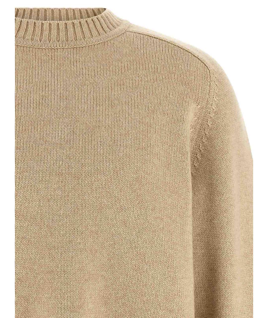 EXTREME CASHMERE Бежевый кашемировый джемпер / свитер, фото 3