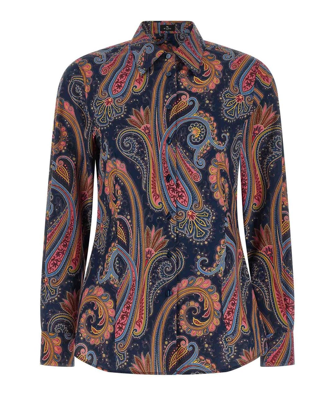 ETRO Синяя хлопковая рубашка, фото 1