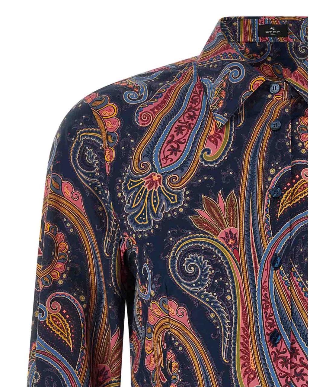ETRO Синяя хлопковая рубашка, фото 3