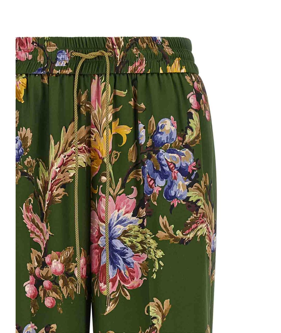 ETRO Зеленые прямые брюки, фото 3