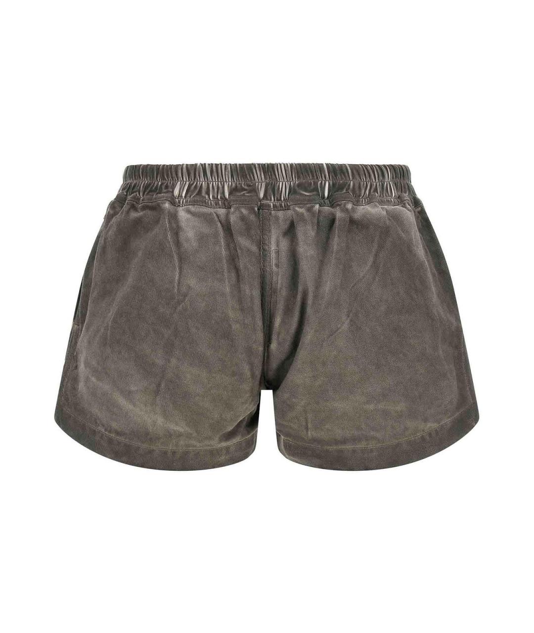 RICK OWENS DRKSHDW Серые хлопковые шорты, фото 2