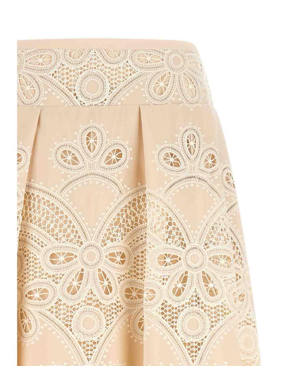 ELIE SAAB Белая полиэстеровая юбка миди, фото 3