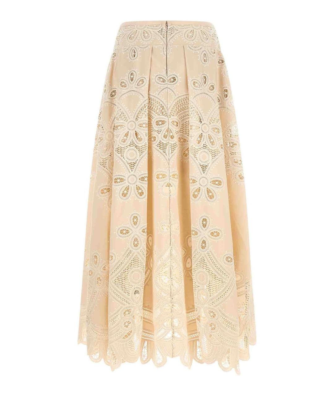 ELIE SAAB Белая полиэстеровая юбка миди, фото 2
