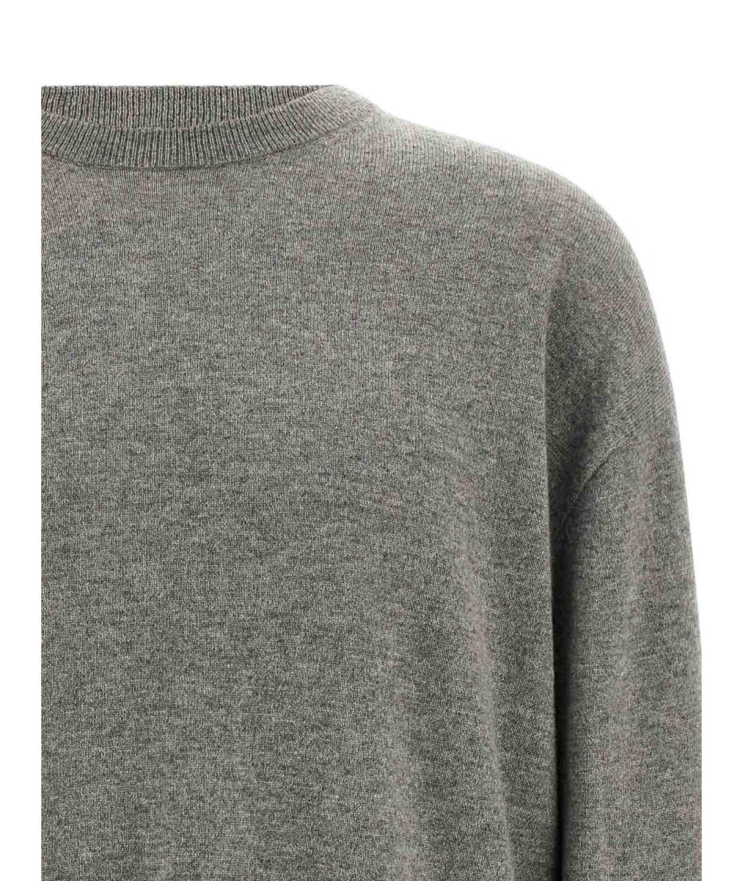 EXTREME CASHMERE Серый кашемировый джемпер / свитер, фото 3