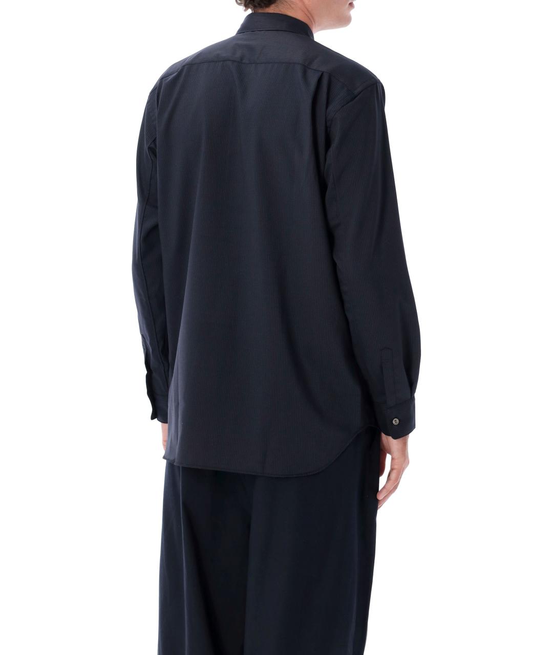 COMME DES GARÇONS Темно-синяя кэжуал рубашка, фото 2