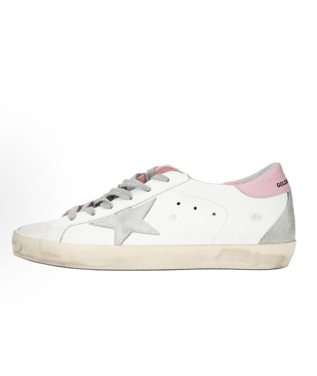 GOLDEN GOOSE Белые кожаные кеды, фото 9