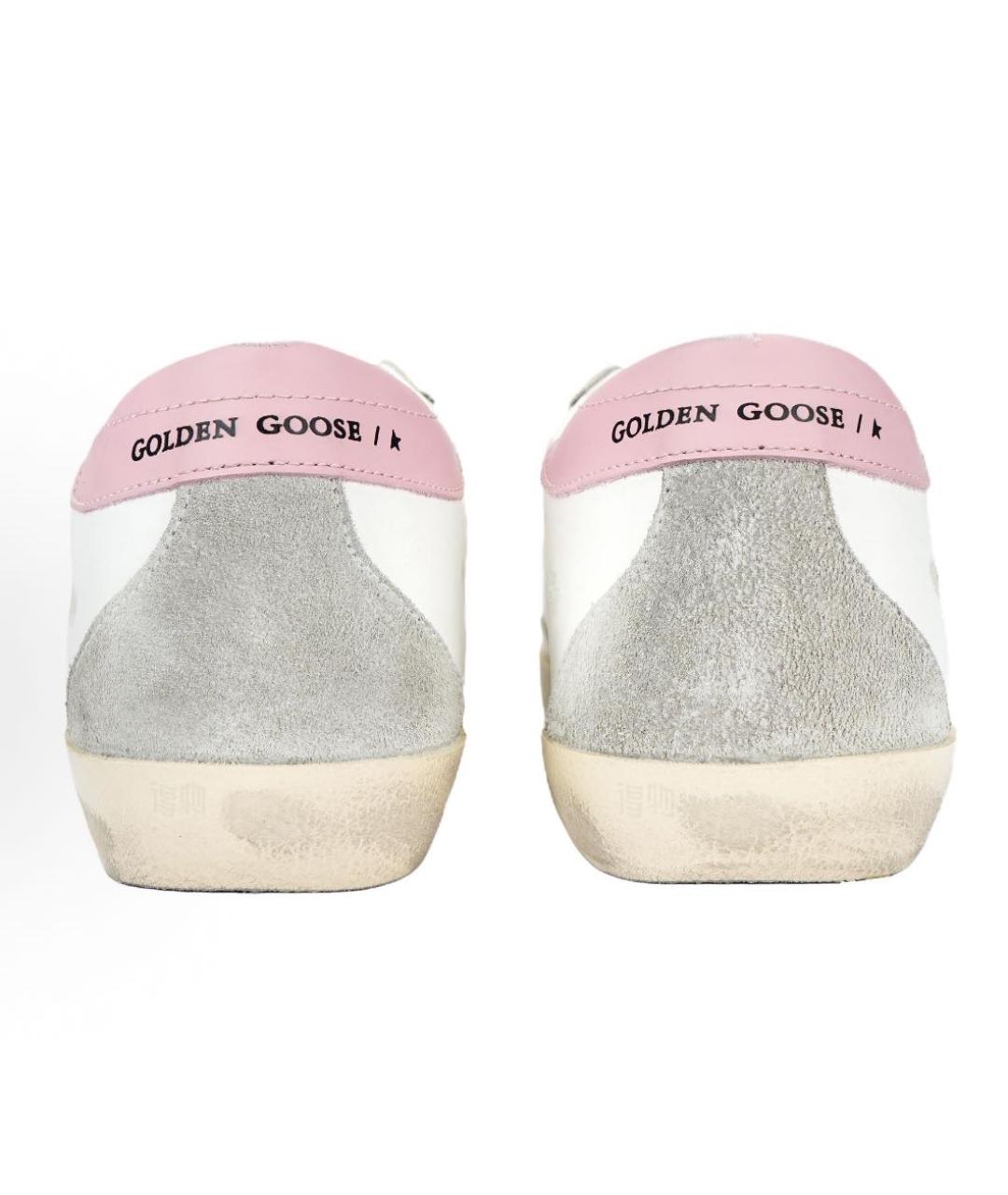 GOLDEN GOOSE Белые кожаные кеды, фото 4