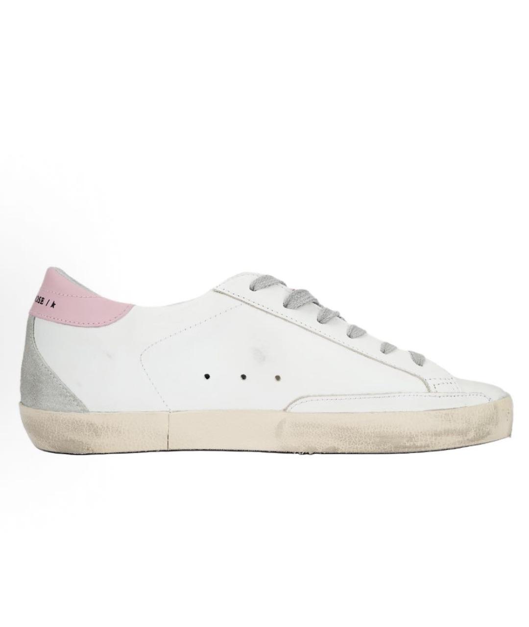 GOLDEN GOOSE Белые кожаные кеды, фото 2