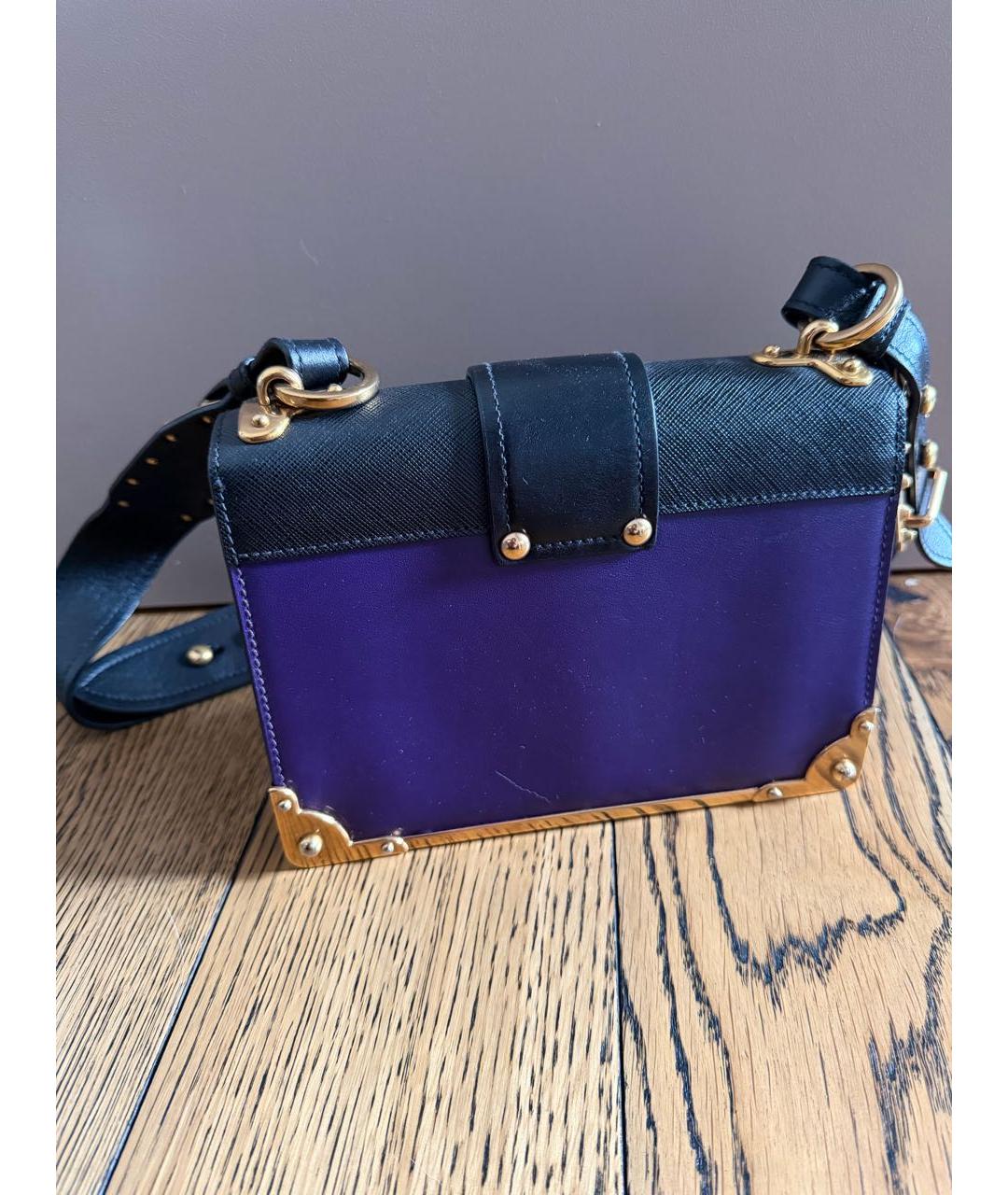 PRADA Фиолетовая кожаная сумка через плечо, фото 2