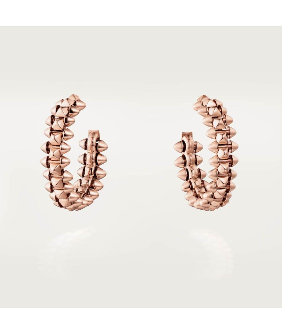 CARTIER Золотые серьги из розового золота, фото 4