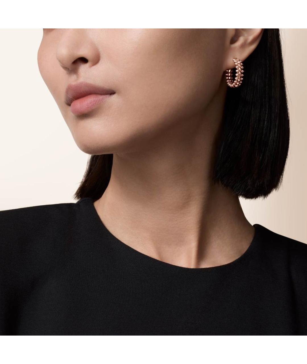 CARTIER Золотые серьги из розового золота, фото 2