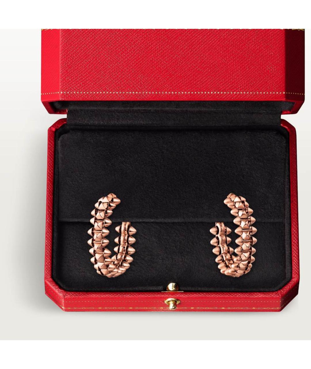 CARTIER Золотые серьги из розового золота, фото 3