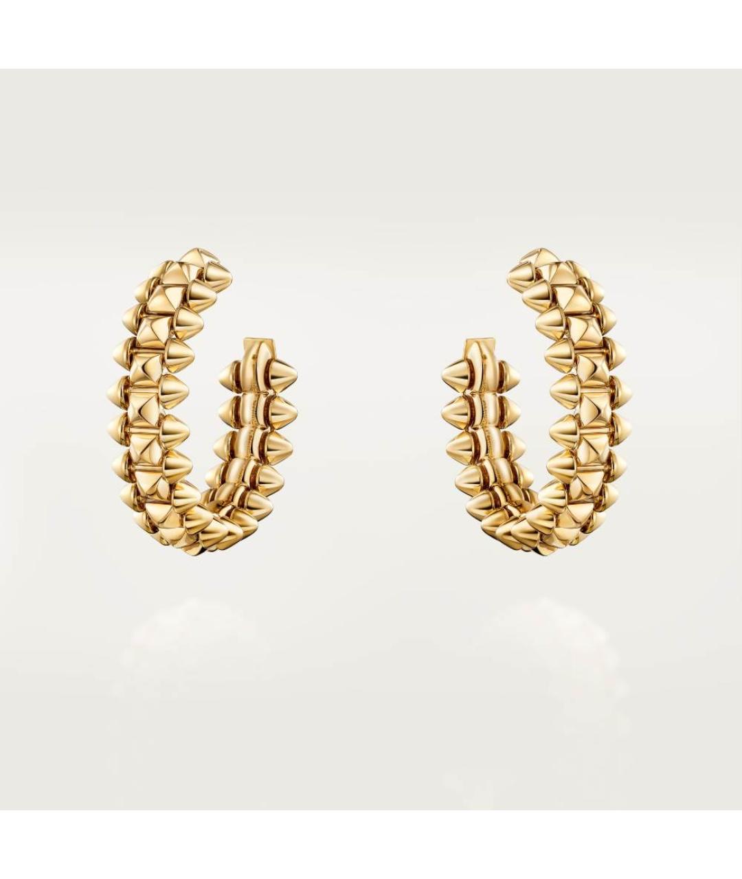 CARTIER Золотые серьги из желтого золота, фото 4