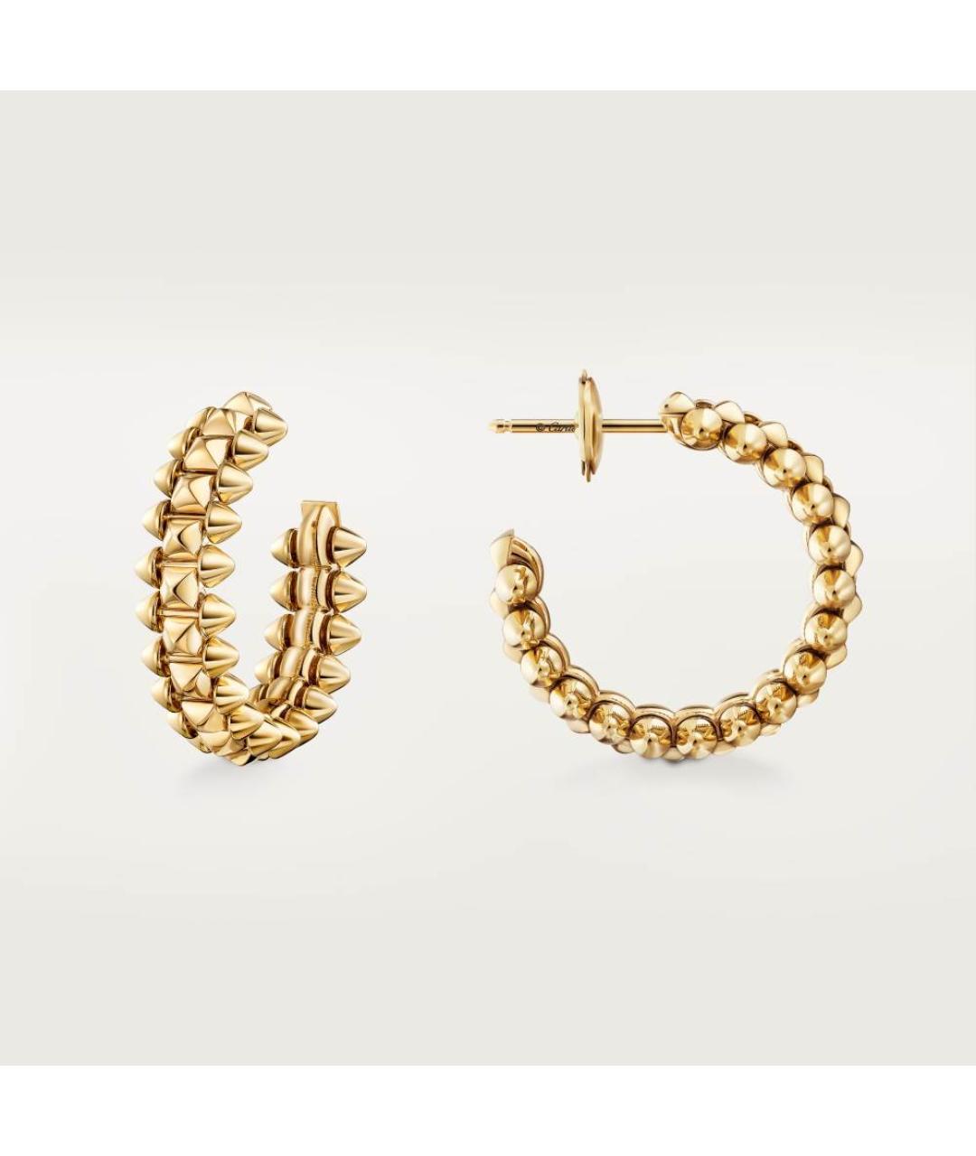 CARTIER Золотые серьги из желтого золота, фото 3