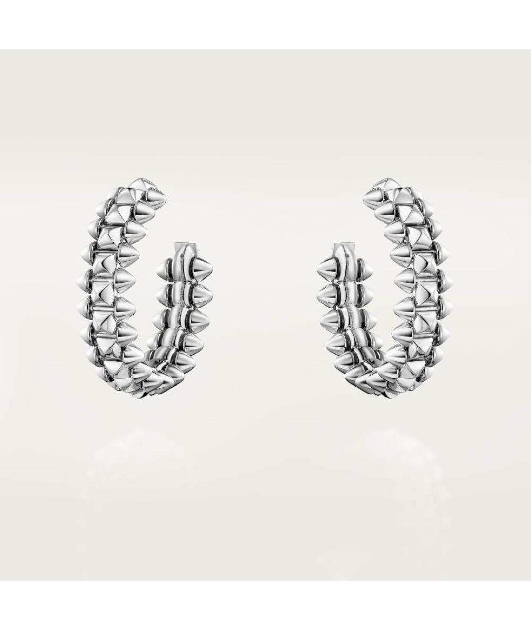 CARTIER Серебряные серьги из белого золота, фото 4