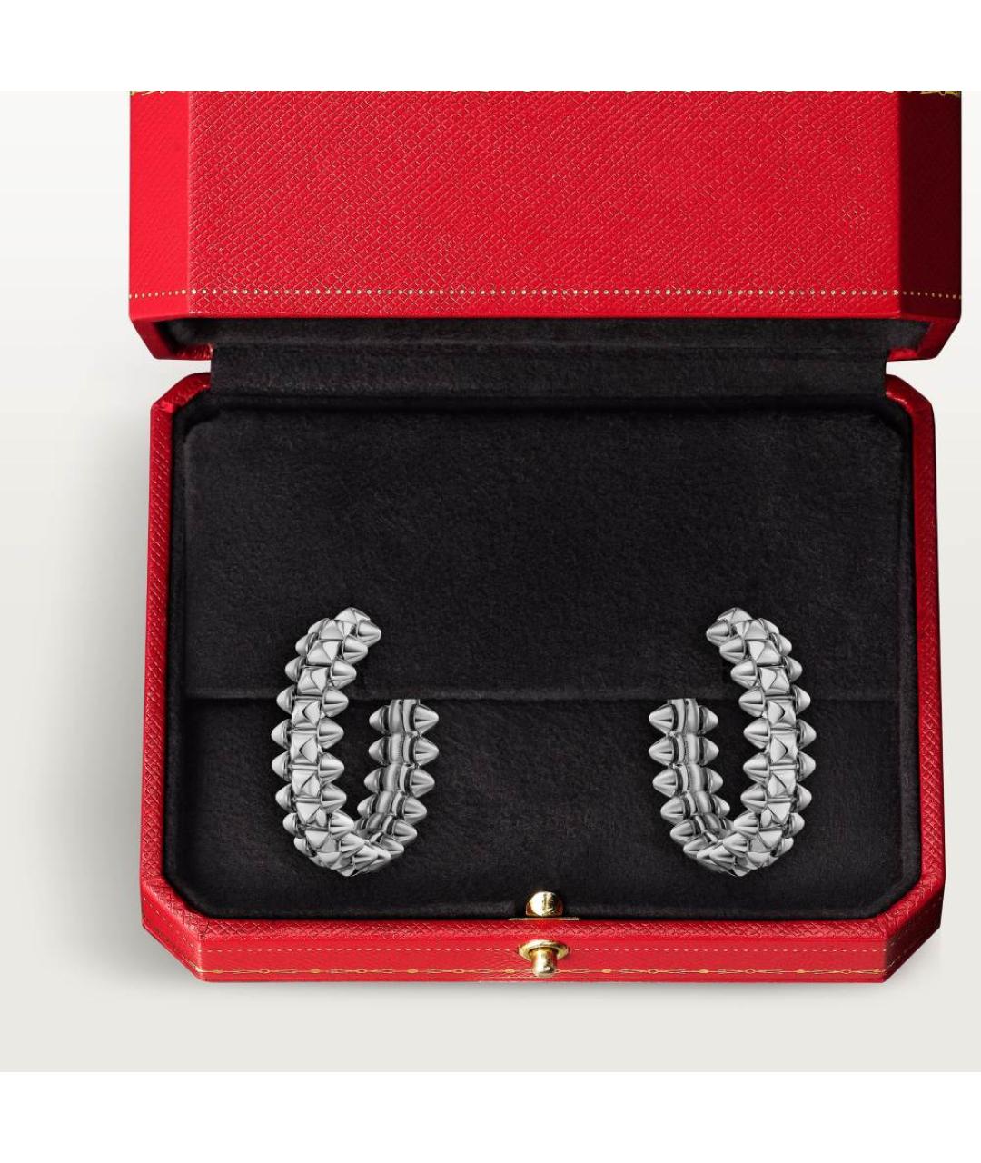 CARTIER Серебряные серьги из белого золота, фото 3