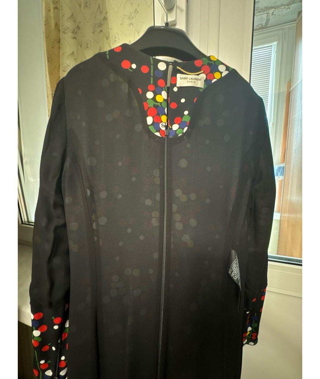 SAINT LAURENT Мульти вискозное коктейльное платье, фото 3