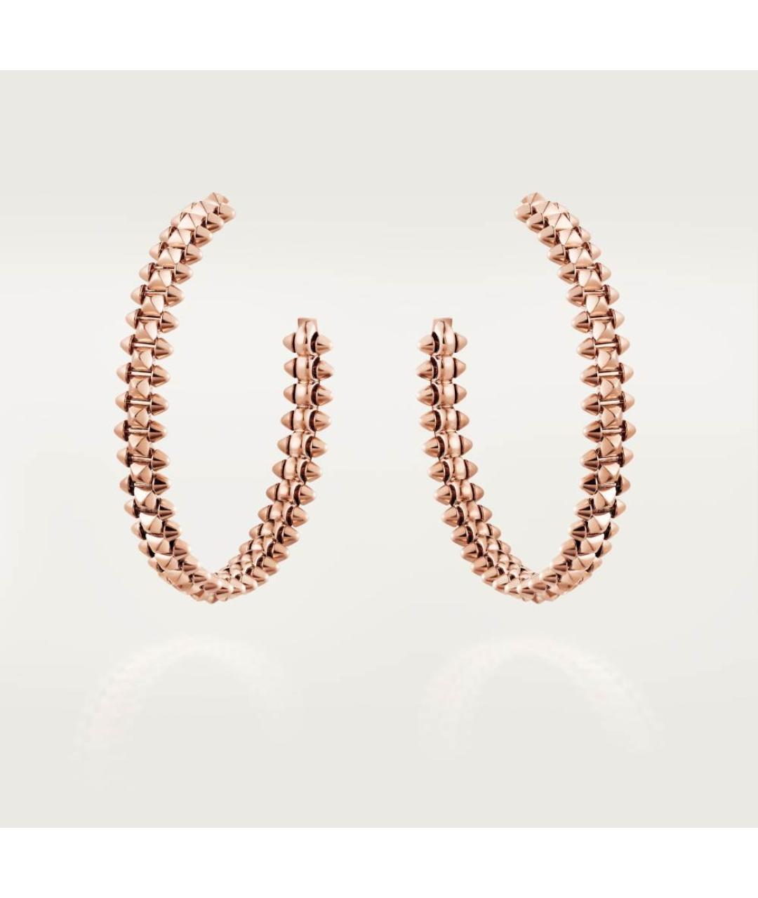 CARTIER Золотые серьги из розового золота, фото 4