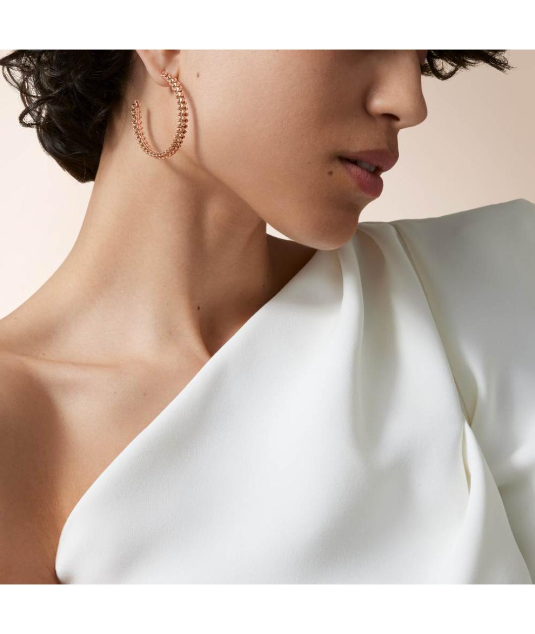 CARTIER Золотые серьги из розового золота, фото 2