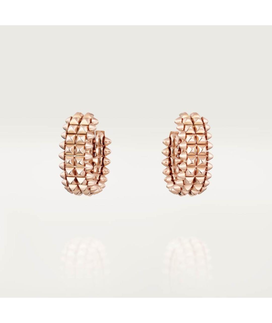 CARTIER Золотые серьги из розового золота, фото 4