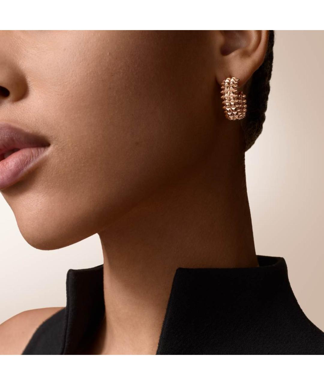 CARTIER Золотые серьги из розового золота, фото 2