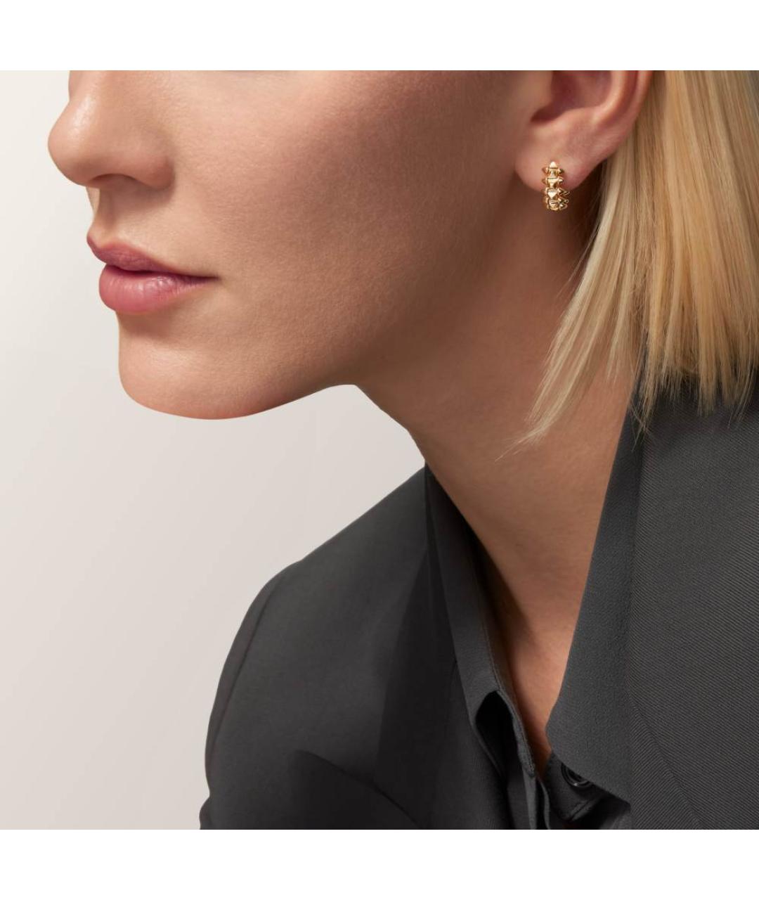 CARTIER Золотые серьги из розового золота, фото 2