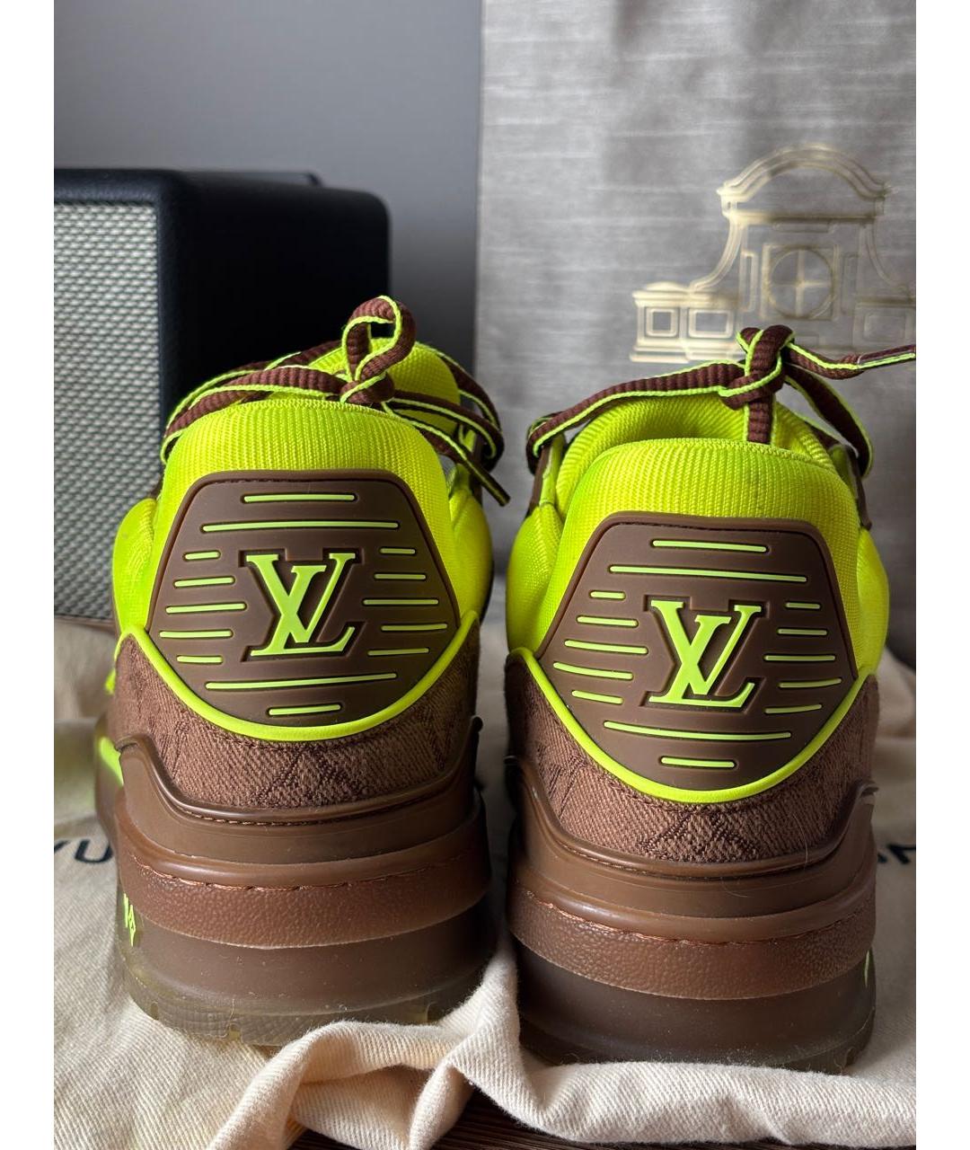 LOUIS VUITTON Мульти кожаные низкие кроссовки / кеды, фото 4