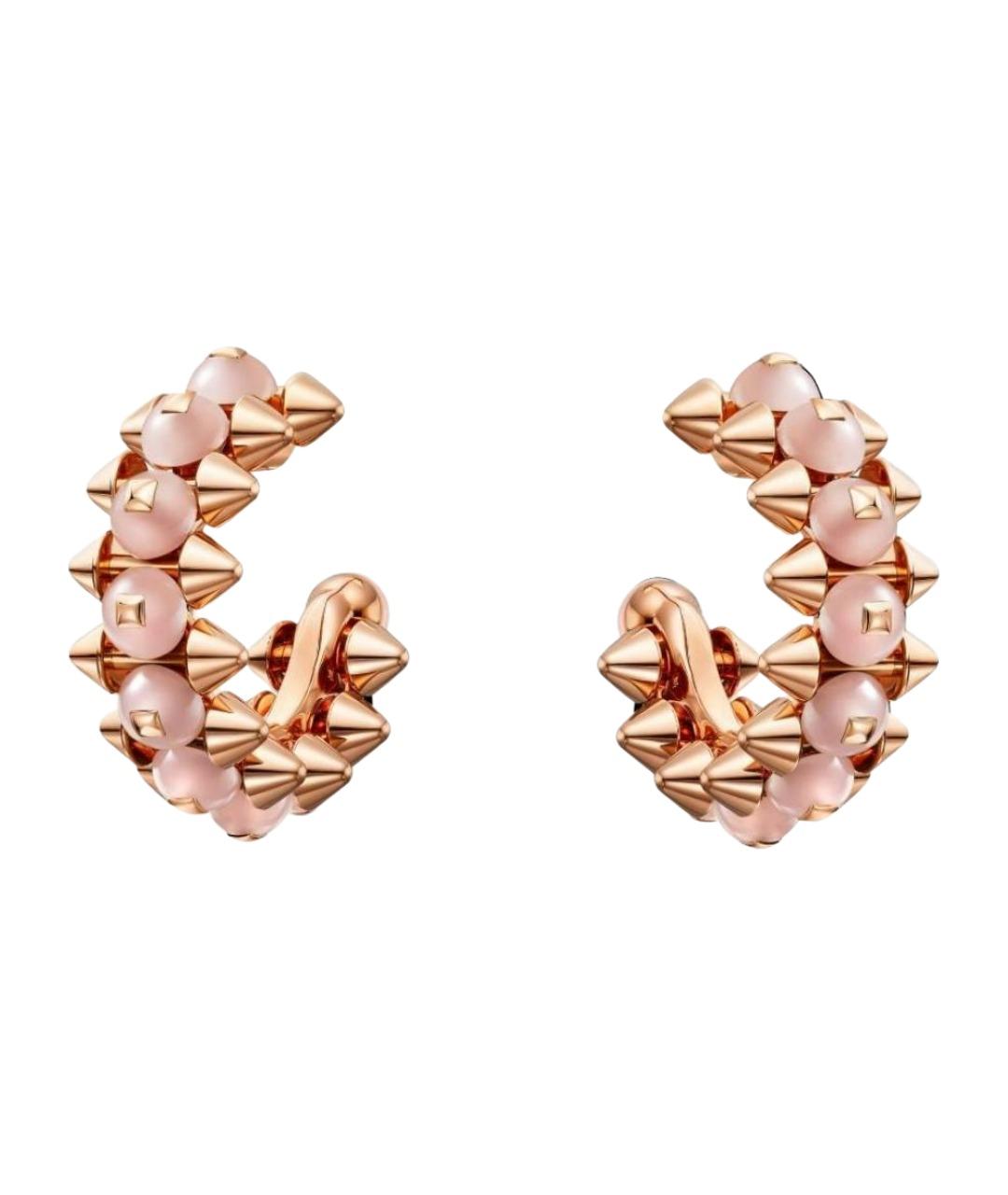 CARTIER Розовые серьги из розового золота, фото 1