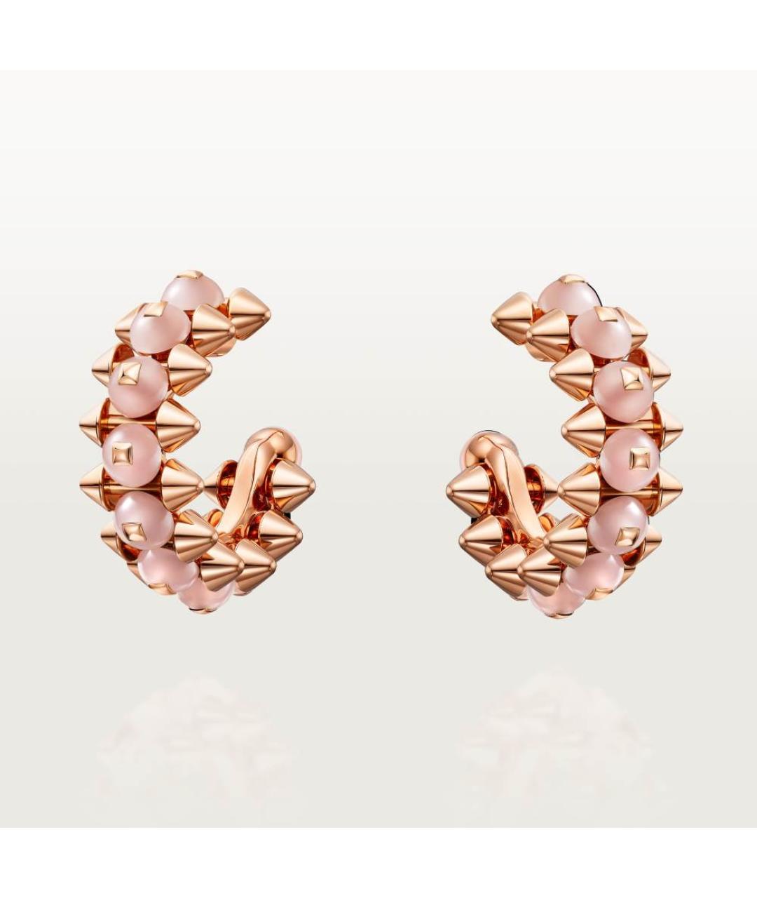 CARTIER Розовые серьги из розового золота, фото 4