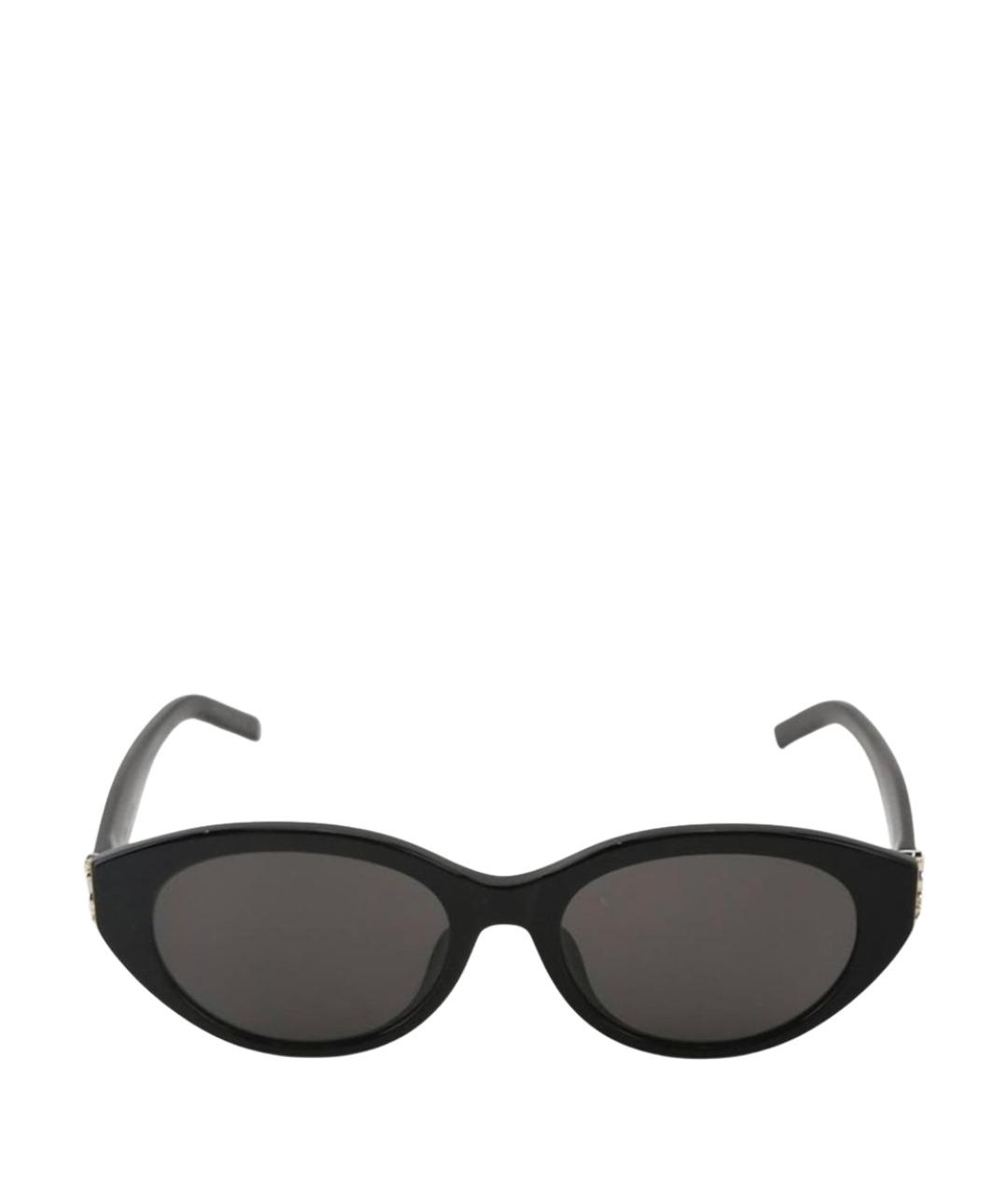 SAINT LAURENT Черные пластиковые солнцезащитные очки, фото 1