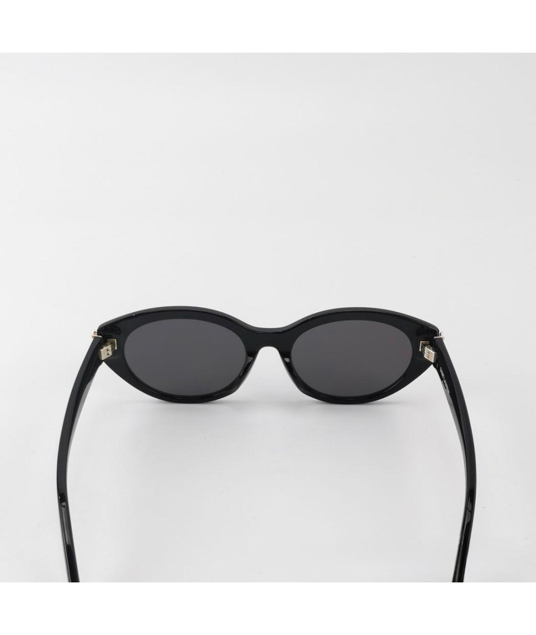 SAINT LAURENT Черные пластиковые солнцезащитные очки, фото 3