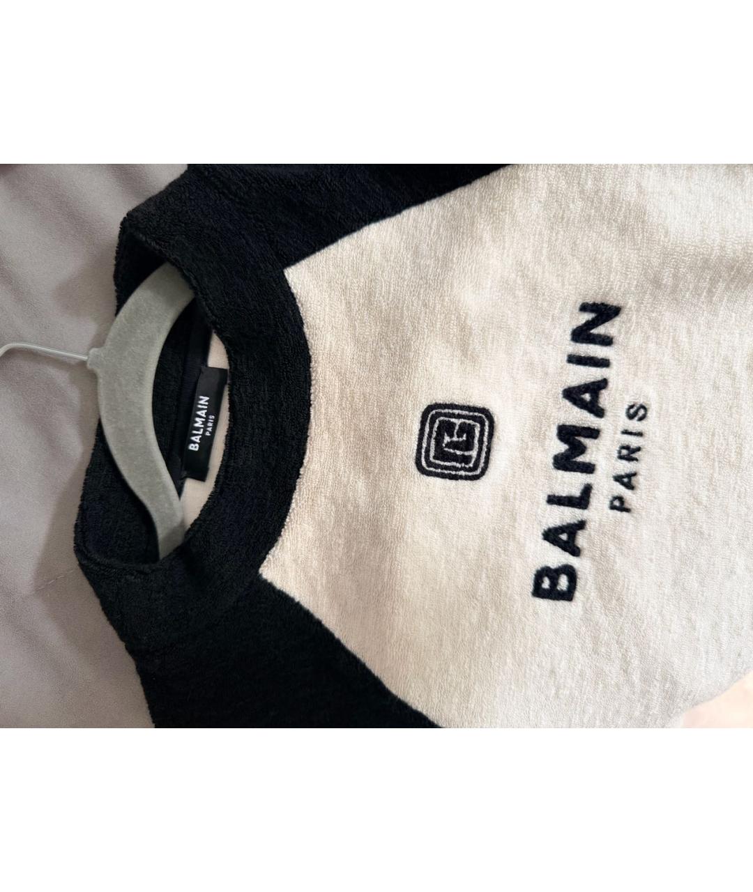 BALMAIN Белый полиэстеровый джемпер / свитер, фото 3
