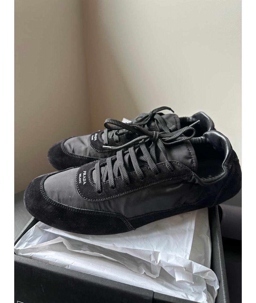 PRADA Черные кеды, фото 3