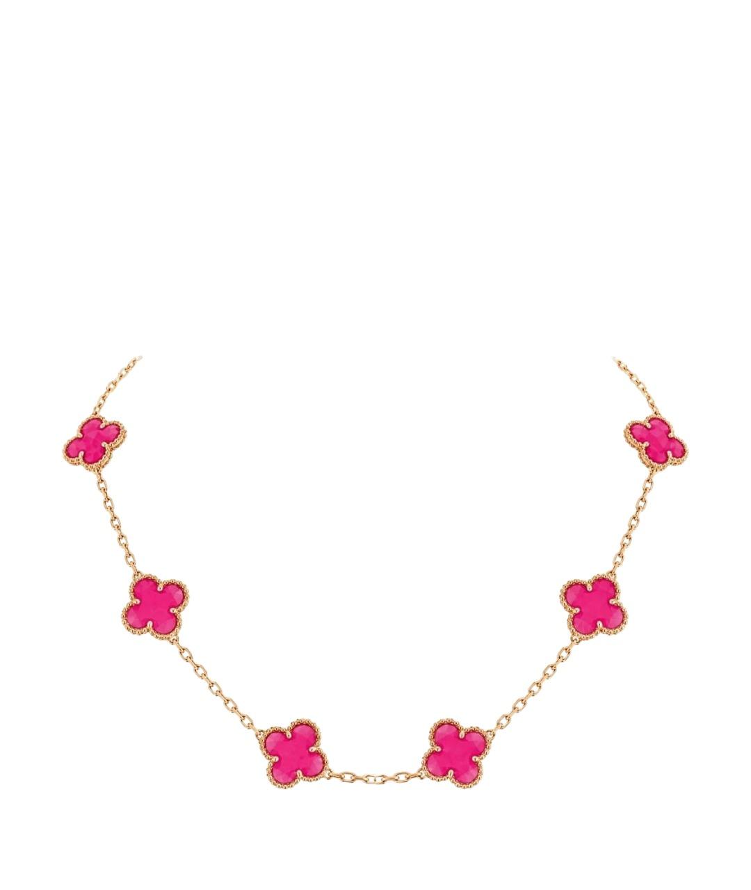 VAN CLEEF & ARPELS Розовое колье из желтого золота, фото 1