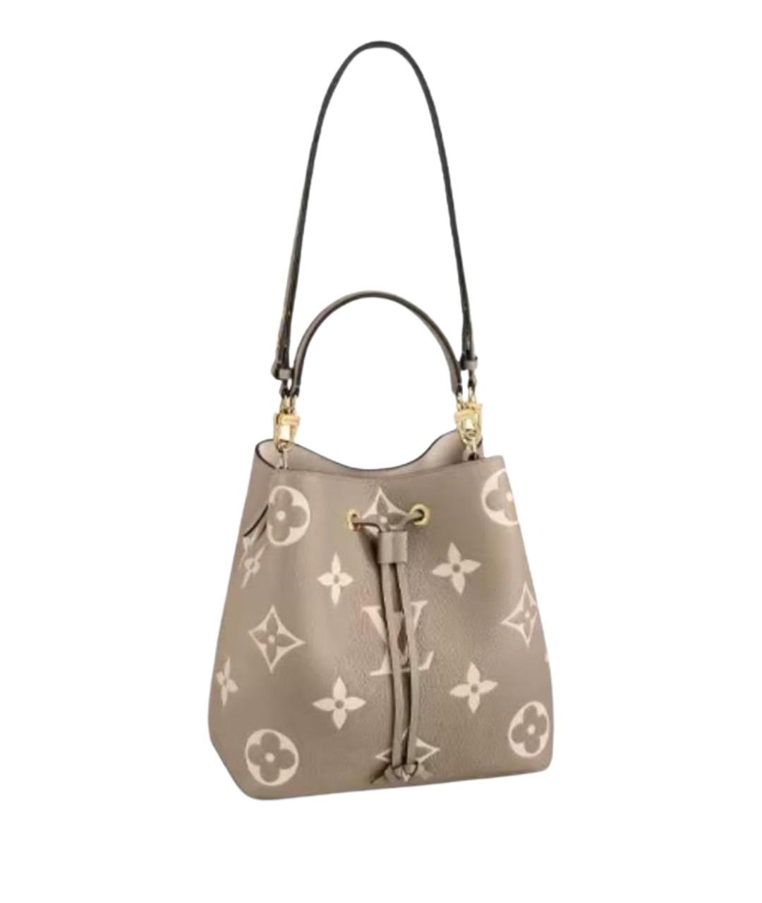 LOUIS VUITTON Бежевая кожаная сумка через плечо, фото 1